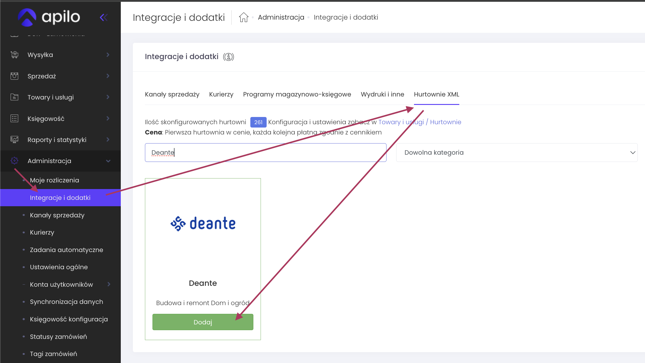 Apilo integracje